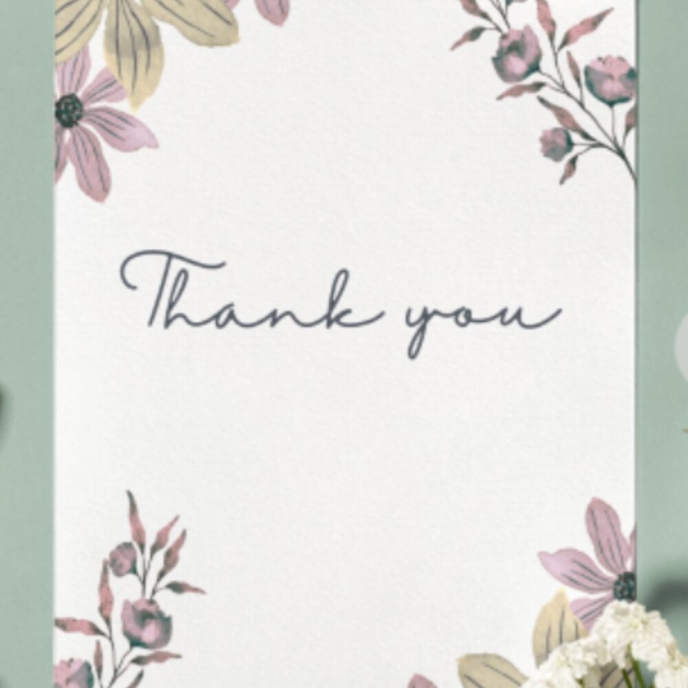 Wedding Thank you Cards